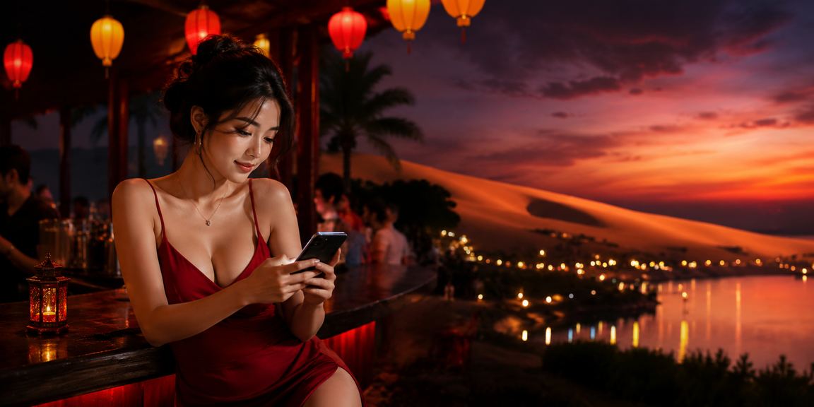 Du khách tại Mũi Né trải nghiệm casino di động trong không khí lễ hội rực rỡ ven biển
